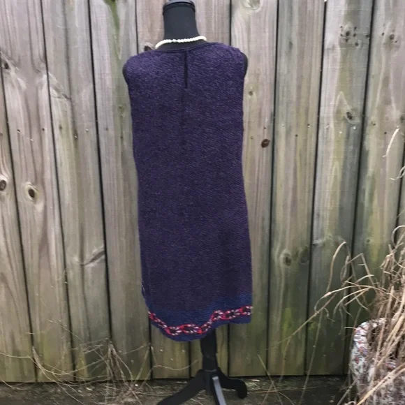 Sophie Max - Navy/White Abstract Dress - Size M - Picture 2 of 5